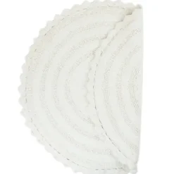Bathroom Rugs-Kirkland's Home Cotton Tufted Bath Mat With Border, 30 In. Gray