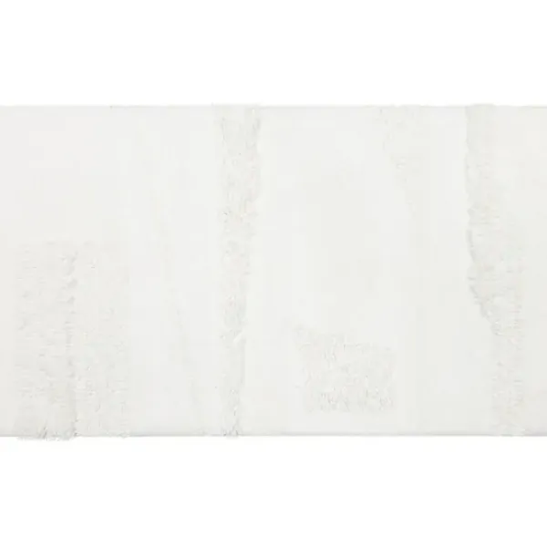 Bathroom Rugs-Kirkland's Home Cotton Tufted Bath Runner With Border Gray