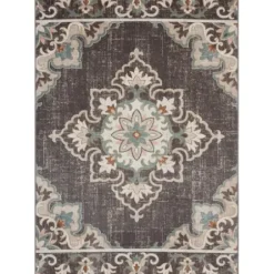 Outdoor Rugs-Kirkland's Home Courcy Transitional Outdoor Accent Rug Blue