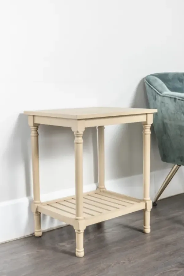 Accent & End Tables-Kirkland's Home Crate Shelf Side Table Tan