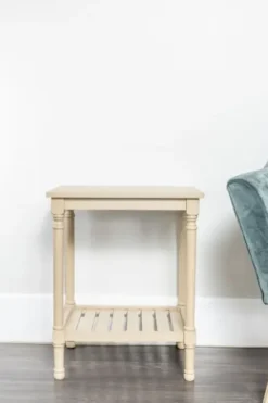 Accent & End Tables-Kirkland's Home Crate Shelf Side Table Tan