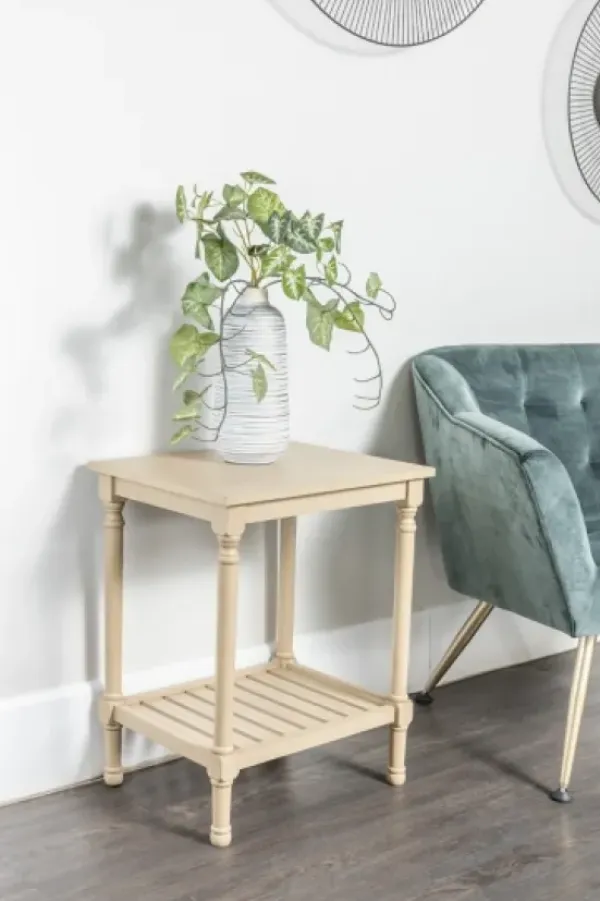 Accent & End Tables-Kirkland's Home Crate Shelf Side Table Tan