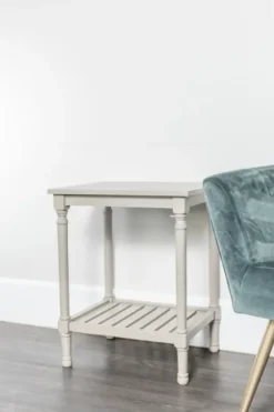 Accent & End Tables-Kirkland's Home Crate Shelf Side Table Gray