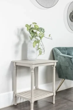 Accent & End Tables-Kirkland's Home Crate Shelf Side Table Gray
