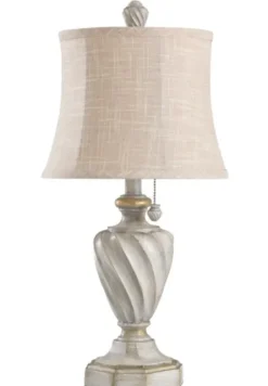 Table Lamps-Kirkland's Home Cream And Off-White Table Lamp Ivory
