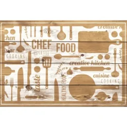 Kitchen & Floor Mats-Kirkland's Home Cream Botanical Butterfly Floor Mat Ivory