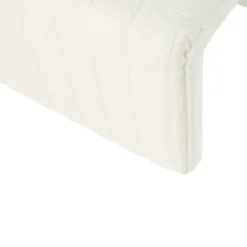 Benches & Ottomans-Kirkland's Home Cream Boucle Arch Ottoman White