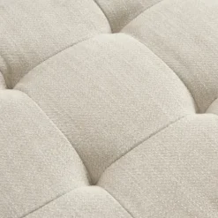 Benches & Ottomans-Kirkland's Home Cream Button Tufted Upholstered Storage Bench Ivory