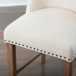 Bar Stools & Counter Height Stools-Kirkland's Home Cream Julia Counter Stool Ivory
