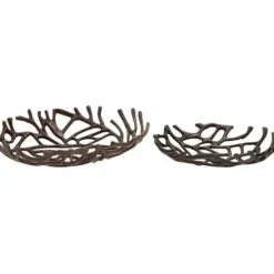 Decorative Trays-Kirkland's Home Cream Moroccan Pattern Tray With Gold Edges White