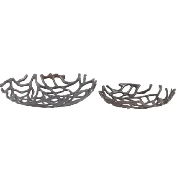 Decorative Trays-Kirkland's Home Cream Moroccan Pattern Tray With Gold Edges White