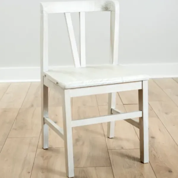 Dining Chairs-Kirkland's Home Cream Reclaimed Wood Daisy Valetta Dining Chair Ivory