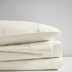Bed Sheets-Kirkland's Home Cream Rich Cooling Cotton King Sheet Set Ivory