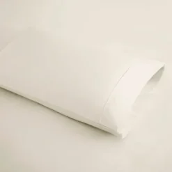 Bed Sheets-Kirkland's Home Cream Rich Cooling Cotton Queen Sheet Set Ivory
