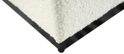 Benches & Ottomans-Kirkland's Home Cream Sherpa Boucle Cube Ottoman Ivory