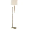 Floor Lamps-Kirkland's Home Cream Traditional Spindle Floor Lamp White