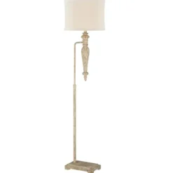 Floor Lamps-Kirkland's Home Cream Traditional Spindle Floor Lamp White