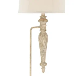Floor Lamps-Kirkland's Home Cream Traditional Spindle Floor Lamp White
