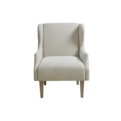 Accent Chairs-Kirkland's Home Cream Wingback Martha Stewart Accent Chair Ivory