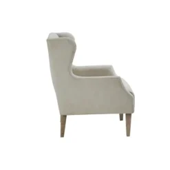 Accent Chairs-Kirkland's Home Cream Wingback Martha Stewart Accent Chair Ivory