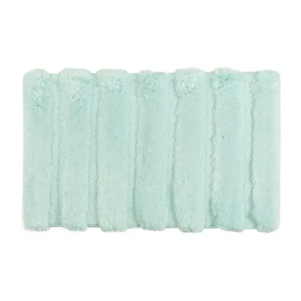 Bathroom Rugs-Kirkland's Home Creme Plush Reversible Cotton Bath Mat, 34 In. Ivory