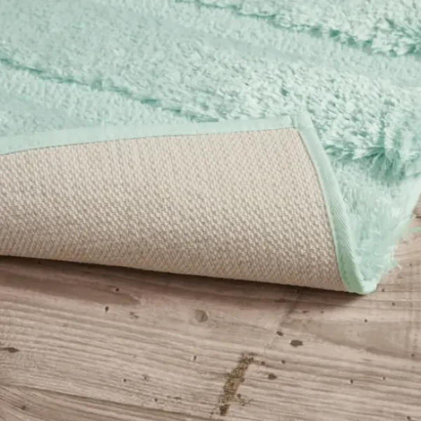 Bathroom Rugs-Kirkland's Home Creme Plush Reversible Cotton Bath Mat, 34 In. Ivory