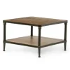 Coffee Tables-Kirkland's Home Crowley Wood And Iron Bunching Coffee Table Brown