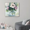 Canvas Art-Kirkland's Home Crystal Clear Light Framed Canvas Art Print Green/Purple/Blue