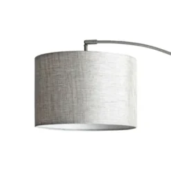 Floor Lamps-Kirkland's Home Curved Floor Lamp With Marble Base Silver