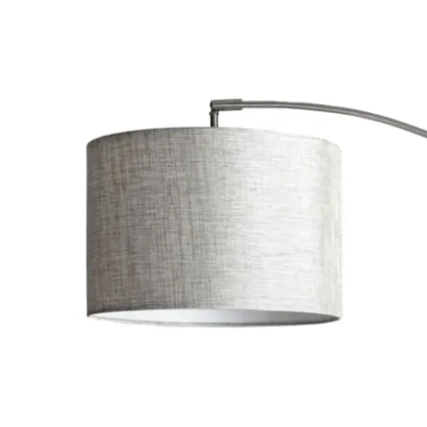 Floor Lamps-Kirkland's Home Curved Floor Lamp With Marble Base Silver
