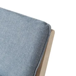 Accent Chairs-Kirkland's Home Cushion Ash Cane Back Accent Chair Blue