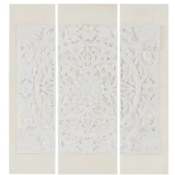 Canvas Art-Kirkland's Home 3D Embellished Canvas 3-Pc. Set Ivory