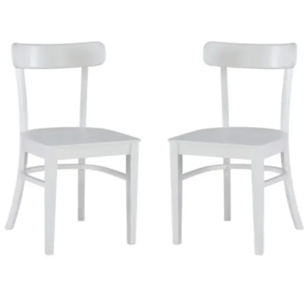Accent Chairs-Kirkland's Home Daisy Curved Plank 2-Pc. Accent Chair Set White