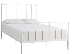 Beds & Headboards-Kirkland's Home Daisy Modern Arch Full Bed Frame White