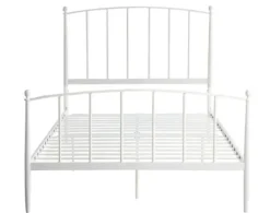 Beds & Headboards-Kirkland's Home Daisy Modern Arch Full Bed Frame White
