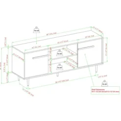 Tv Stands & Media Consoles-Kirkland's Home Daisy Oak Wood Open Storage Tv Stand White