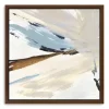 Framed Art-Kirkland's Home Dancing Wind I Framed Canvas Art Print White/Ivory/Blue