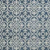 Outdoor Rugs-Kirkland's Home Darcie Blue Geometric Outdoor Rug, 5X8 Blue/Gray