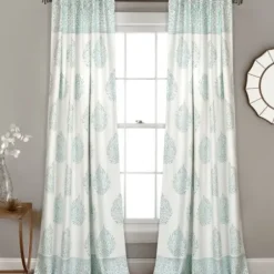 Curtains & Drapes-Kirkland's Home Dark Blackout Curtain Panel Set, 95 In. Gray