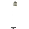 Floor Lamps-Kirkland's Home Dark Bronze And Mercury Glass Floor Lamp Clear