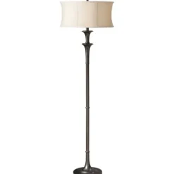 Floor Lamps-Kirkland's Home Dark Bronze Metal Flare Floor Lamp Tan