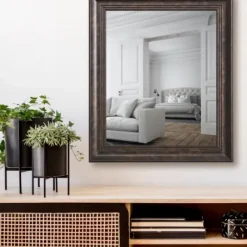 Decorative Mirrors-Kirkland's Home Dark Bronze Rectangular Frame Wall Mirror