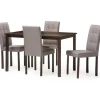 Dining Sets-Kirkland's Home Dark Brown And Gray 5-Pc. Dining Set