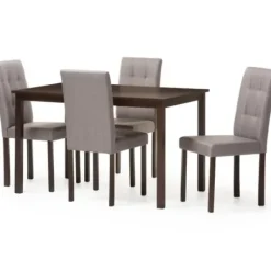 Dining Sets-Kirkland's Home Dark Brown And Gray 5-Pc. Dining Set