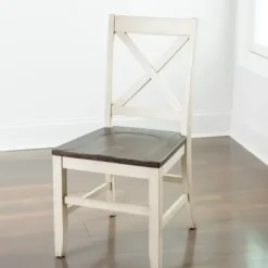 Dining Chairs-Kirkland's Home Dark Brown And Jackson Dining Chair Ivory