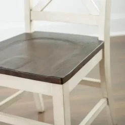 Dining Chairs-Kirkland's Home Dark Brown And Jackson Dining Chair Ivory
