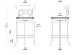 Bar Stools & Counter Height Stools-Kirkland's Home Dark Brown Wood And Seagrass Swivel Bar Stool Tan