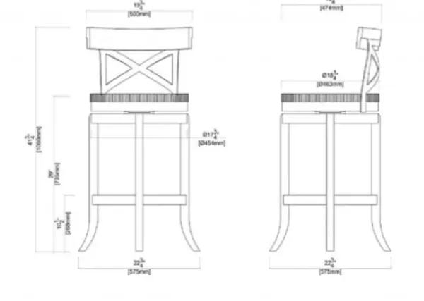 Bar Stools & Counter Height Stools-Kirkland's Home Dark Brown Wood And Seagrass Swivel Bar Stool Tan