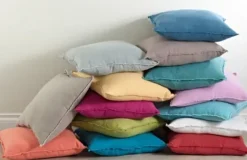 Pillows-Kirkland's Home Dark Fringed Edge Pillow Gray