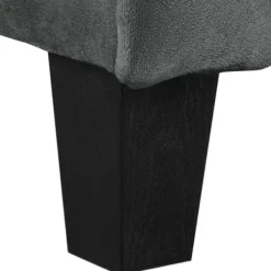 Sofas & Loveseats-Kirkland's Home Dark Kelly Microfiber Rolled Arm Loveseat Gray